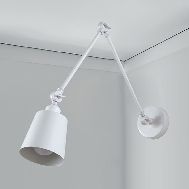 Silva Modern Wandleuchte, Metall, Kuppel, Schwarz/Weiß, Wohnzimmer