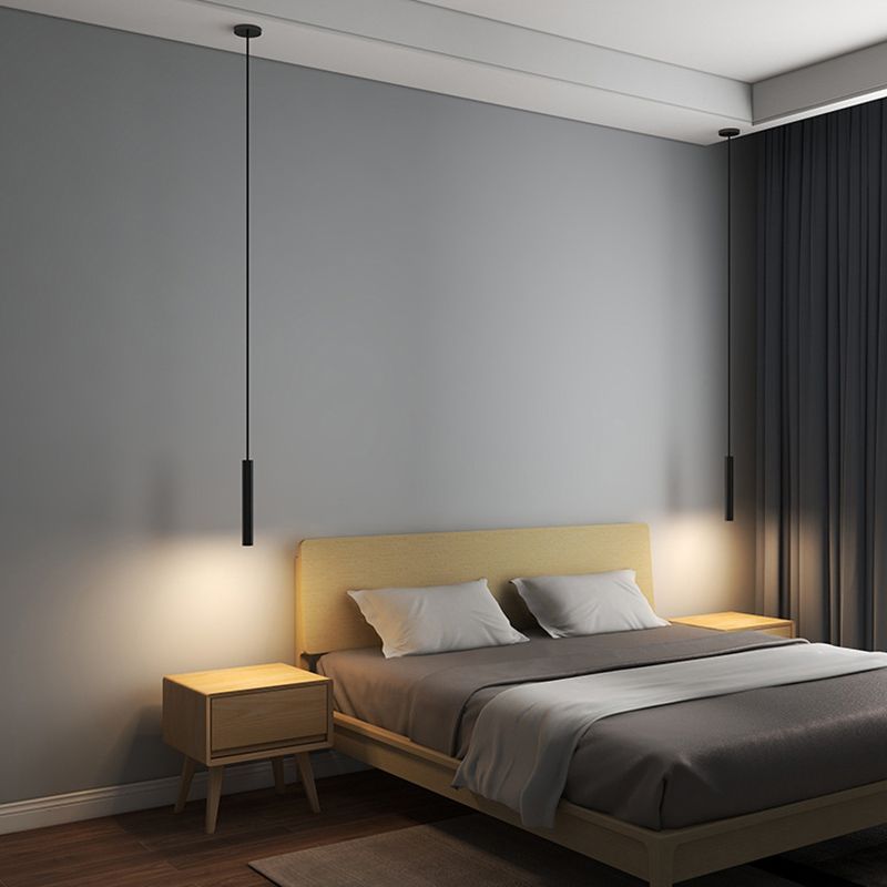 Arisha Modern LED Pendelleuchte Linear Schwarz Schlaf/Wohnzimmer Metall