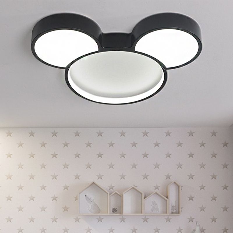 Arisha Moderne LED Deckenleuchte Schwarz Schlafzimmer/Kinderzimmer