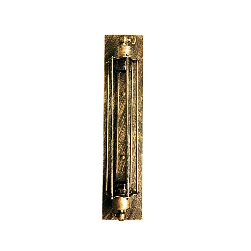 Silva Vintage Zylinder LED Wandleuchte Schwarz/Rot/Silber/Gold Wohn/Schlafzimmer Flur Innen Metall