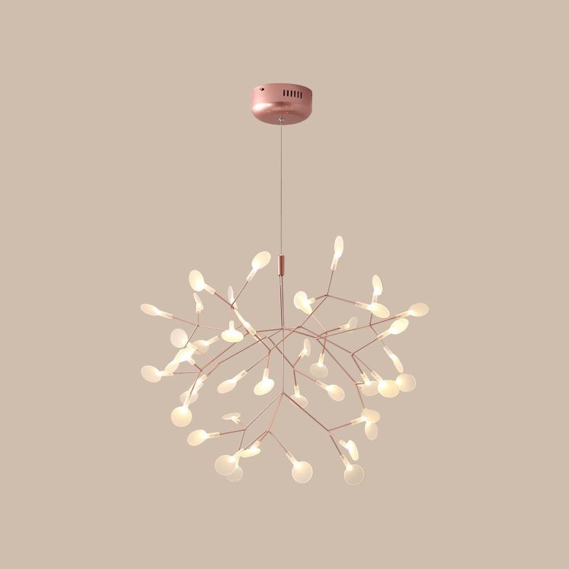 Lior Einzigartiger Sputnik-Kronleuchter im Art-Déco-Stil mit Glühwürmchen-Optik
