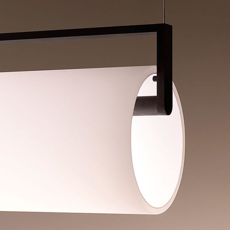 Arisha Pendelleuchte, Zylindrisch, Linear Metall Acryl