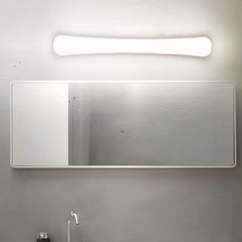 Arisha Minimalistisch Wandleuchte Linear, Weiß, Badezimmer, Acryl