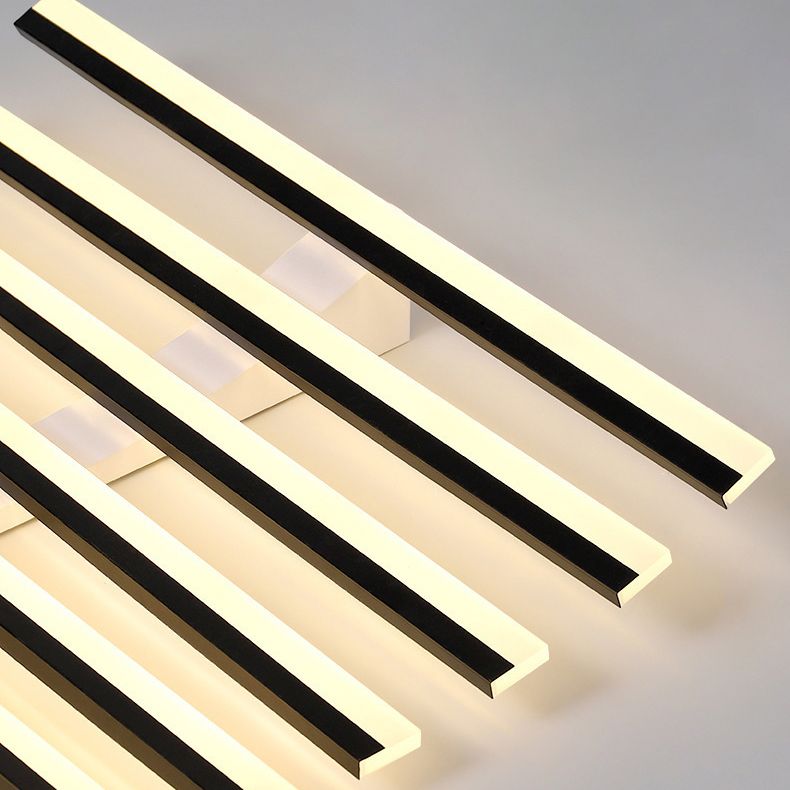 Arisha Zeitgenössisch Linear LED Deckenleuchte Schwarz/Weiß Wohn/Esszimmer-Letslighting