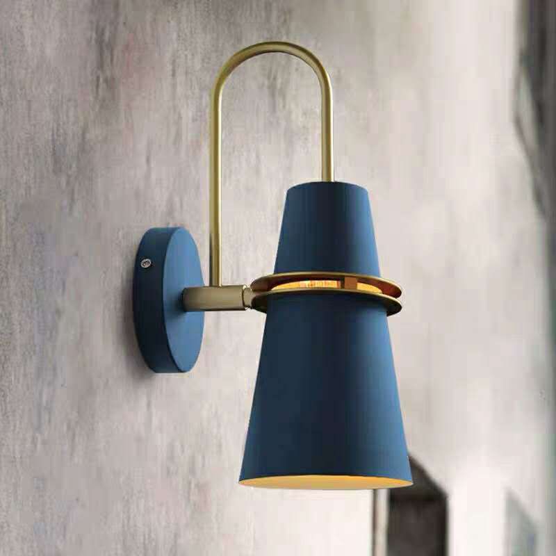 Valentina Modern Cone LED Wandleuchte Schwarz/Weiß/Blau Esstisch/Bade/Schlafzimmer Metal