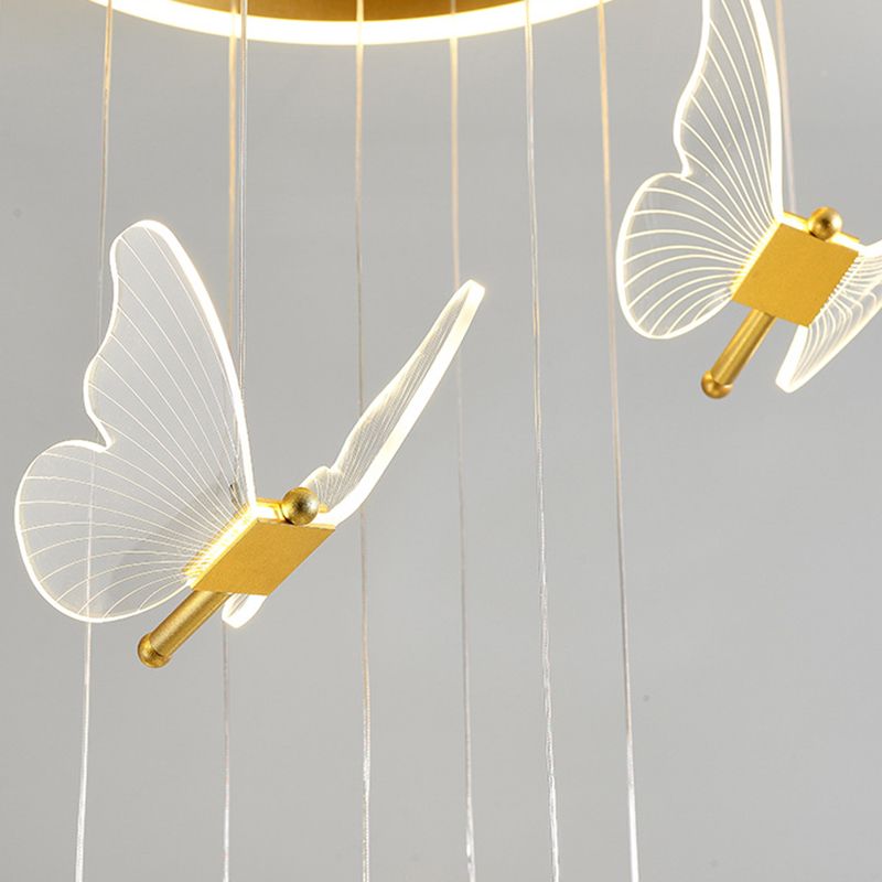 Olivia Pendelleuchte Schmetterling, 3/6/9/13/19/24-flammig