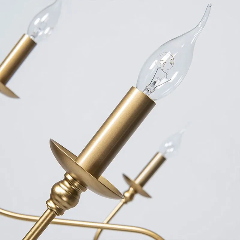 Silva Kronleuchter Retro Schlafzimmer Schwarz/Gold