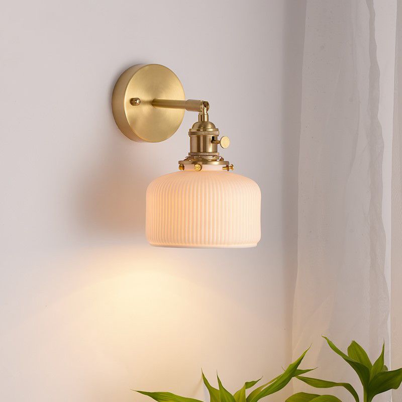 Arisha Moderne LED Wandleute Weiß/Gold Esszimmer/Wohnzimmer Metall
