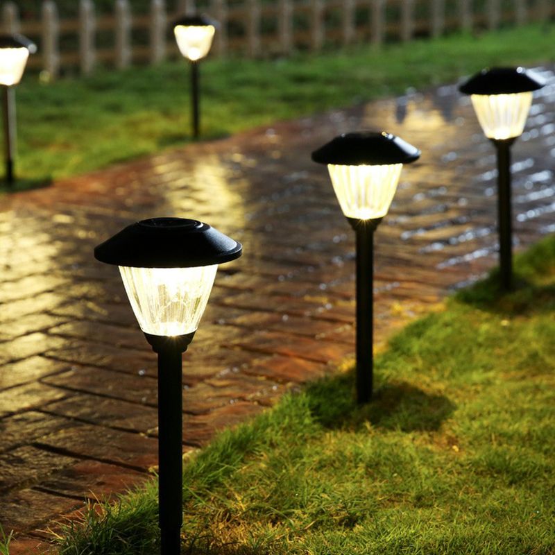 Ray Außenleuchte Betrachtung Solarenergie Schwarz/Silber Garten Metall&Glas
