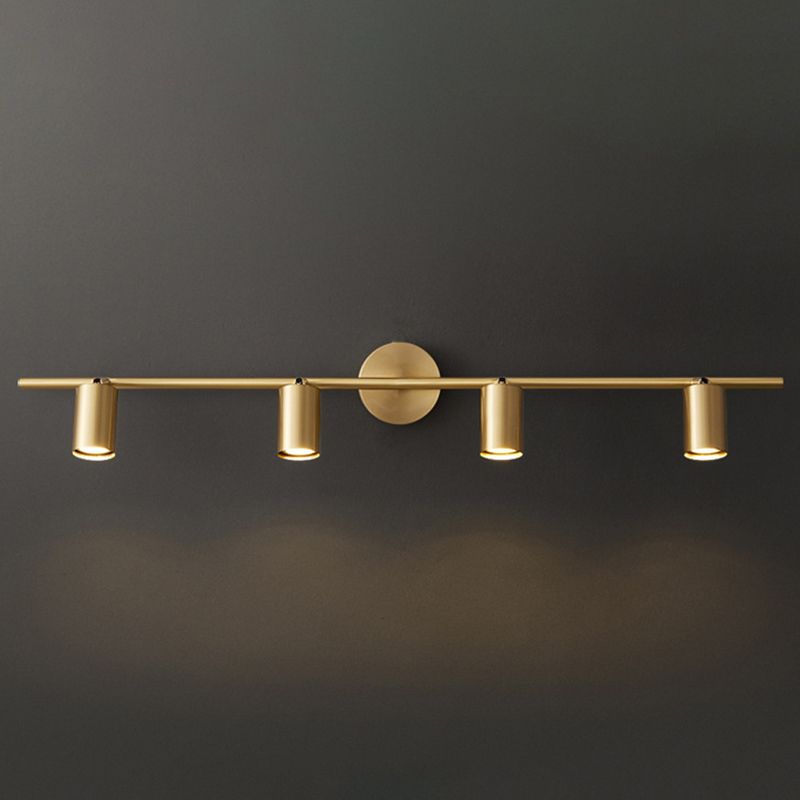 Griv Moderne zylindrische, drehbare Spot-Wandleuchte aus Messing