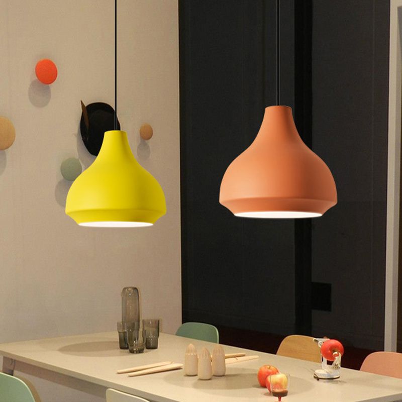 Valentina Moderne LED Pendelleuchte Schwarz/Gelb Wohn/Esszimmer Esstisch Metall