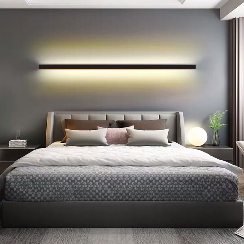 Arisha Minimalistisch Linear LED Wandleuchte Gold/Schwarz/Weiß Schlafzimmer