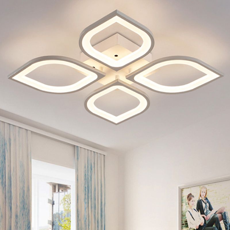 Arisha Deckenleuchte Blatt, 4/6/8/15-flammig Acryl
