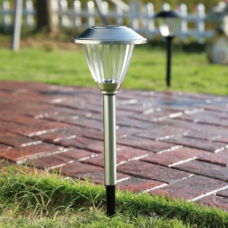 Ray Außenleuchte Betrachtung Solarenergie Schwarz/Silber Garten Metall&Glas