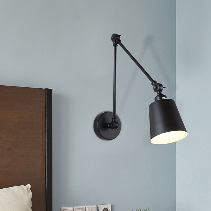 Silva Modern Wandleuchte, Metall, Kuppel, Schwarz/Weiß, Wohnzimmer