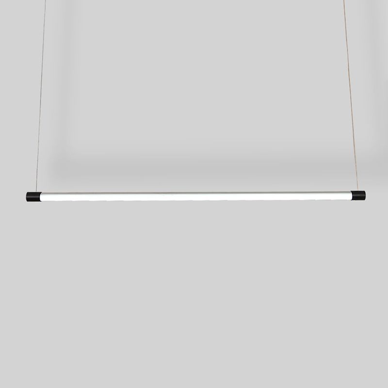 Arisha Linear Modern Pendelleuchte Schwarz&Silber Schlaf/Wohn/Esszimmer Metall 120/150CM Lang