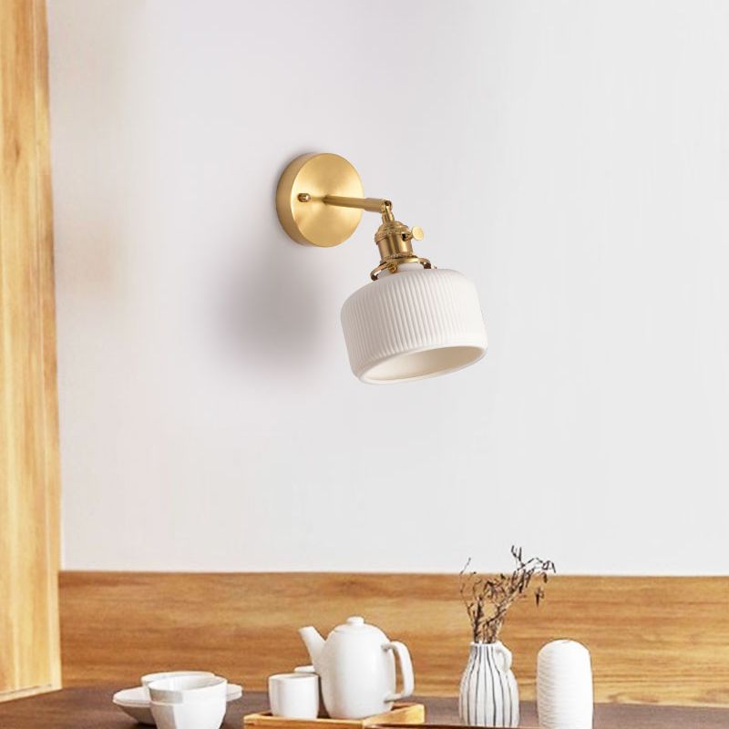 Arisha Moderne LED Wandleute Weiß/Gold Esszimmer/Wohnzimmer Metall