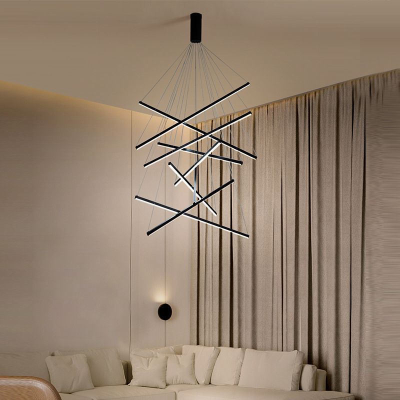 Arisha Modern Geometrie LED Pendelleuchte Metall Wohnzimmer Schlafzimmer