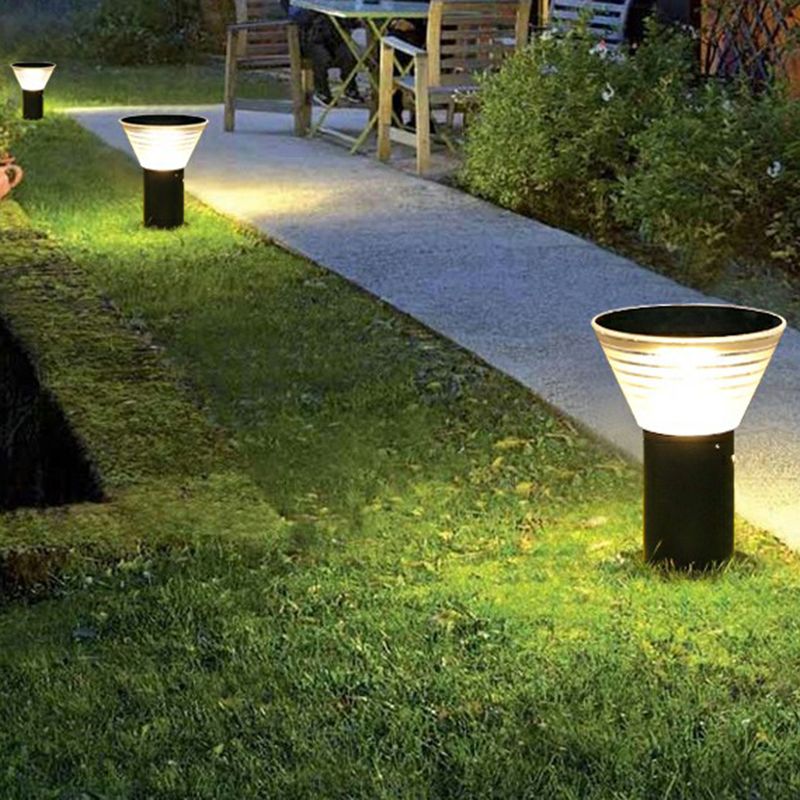 Ray Modern LED Stehend Außenleuchte Solarenergie Garten Metall&Acryl Boden