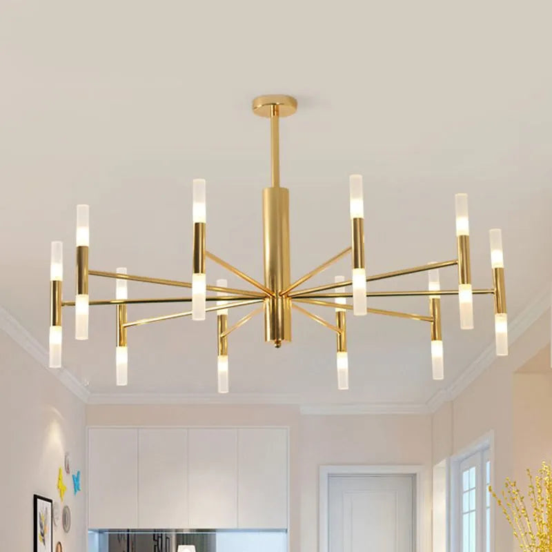 Kristy Kronleuchter Sputnik Modern LED Gold Wohn/Schlafzimmer Metall-Letslighting