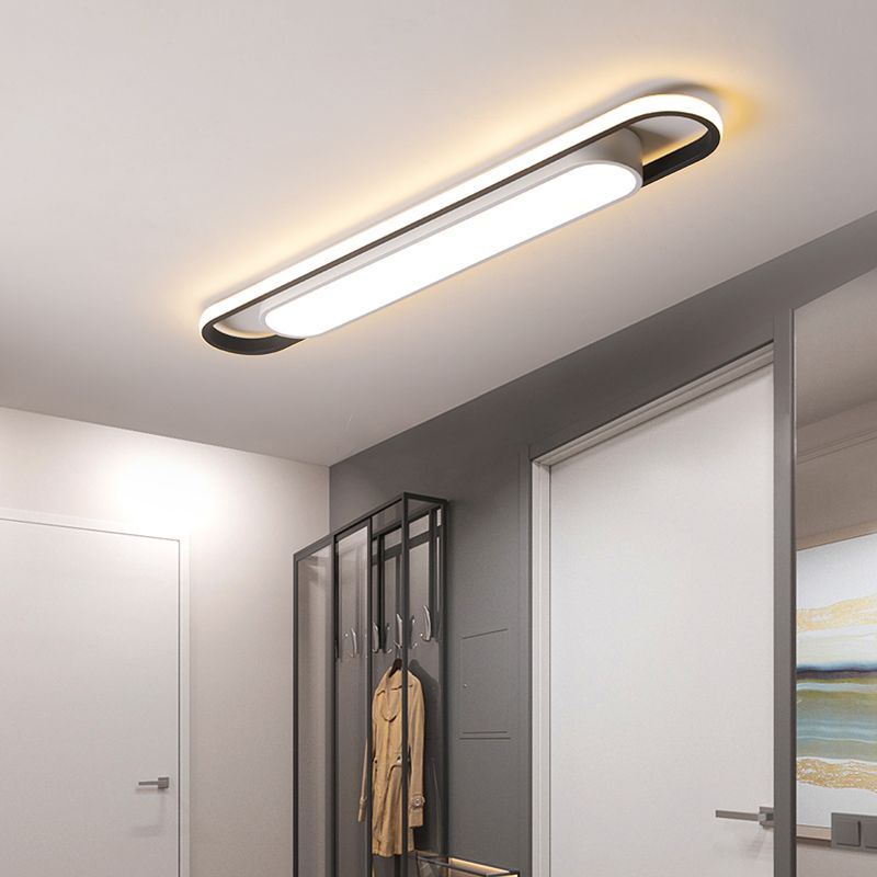 Arisha Modern LED Deckenleuchte Dimmbar Weiß Schlaf/Wohnzimmer Metall
