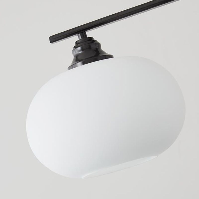 Valentina Modern LED Pendelleuchte Schwarz/Gold Esszimmer Esstisch Metall&Glas 3/4-Flammig 100CM/135CM Lang