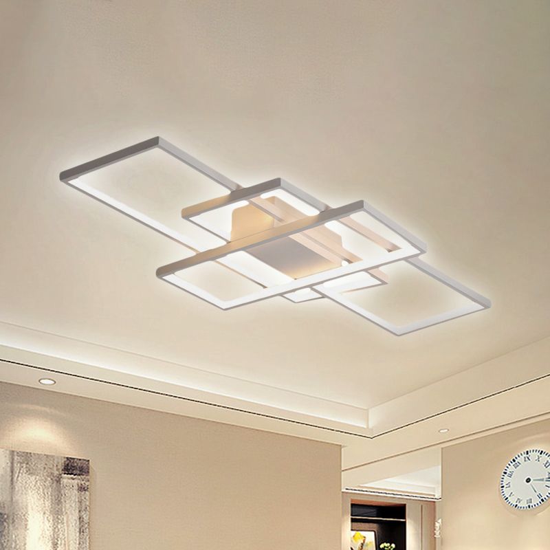 Arisha Deckenleuchte, Polygonal, Schwarz/Weiß, Wohnzimmer/Schlafzimmer