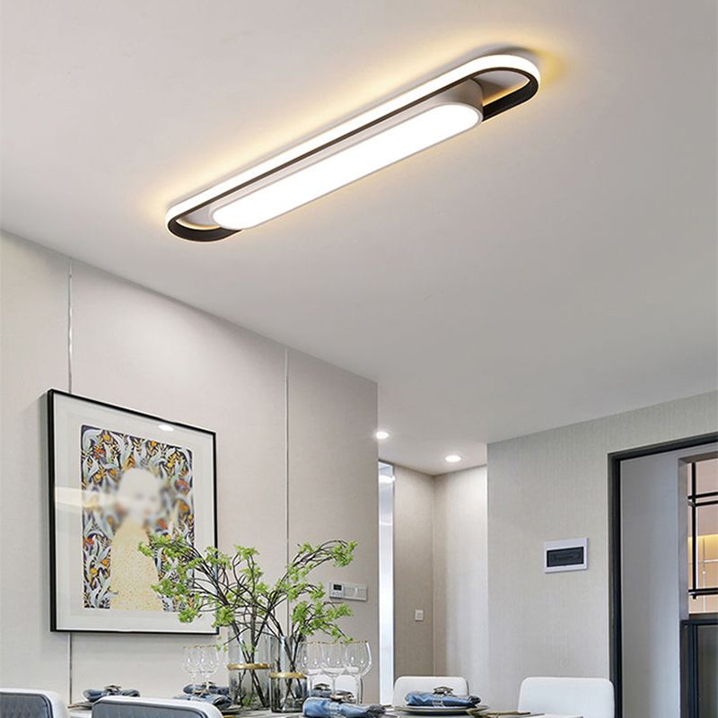 Arisha Modern LED Deckenleuchte Dimmbar Weiß Schlaf/Wohnzimmer Metall