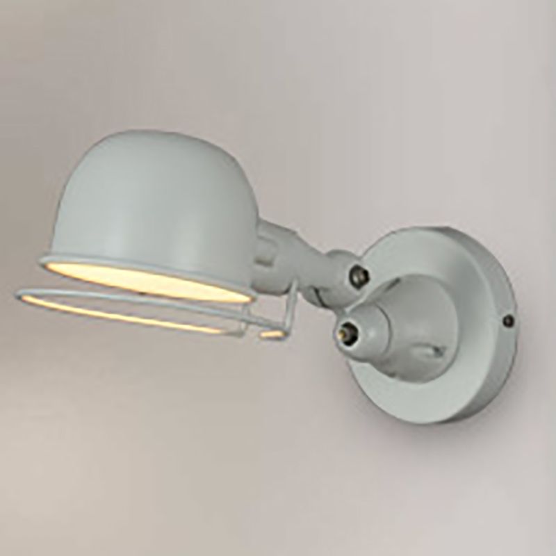 Silva Modern Wandleuchte, Metall, Kuppel, Schwarz/Weiß, Schlafzimmer