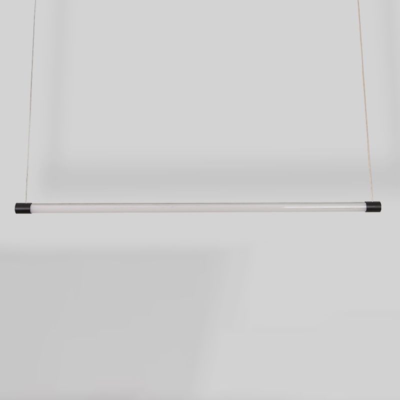 Arisha Linear Modern Pendelleuchte Schwarz&Silber Schlaf/Wohn/Esszimmer Metall 120/150CM Lang