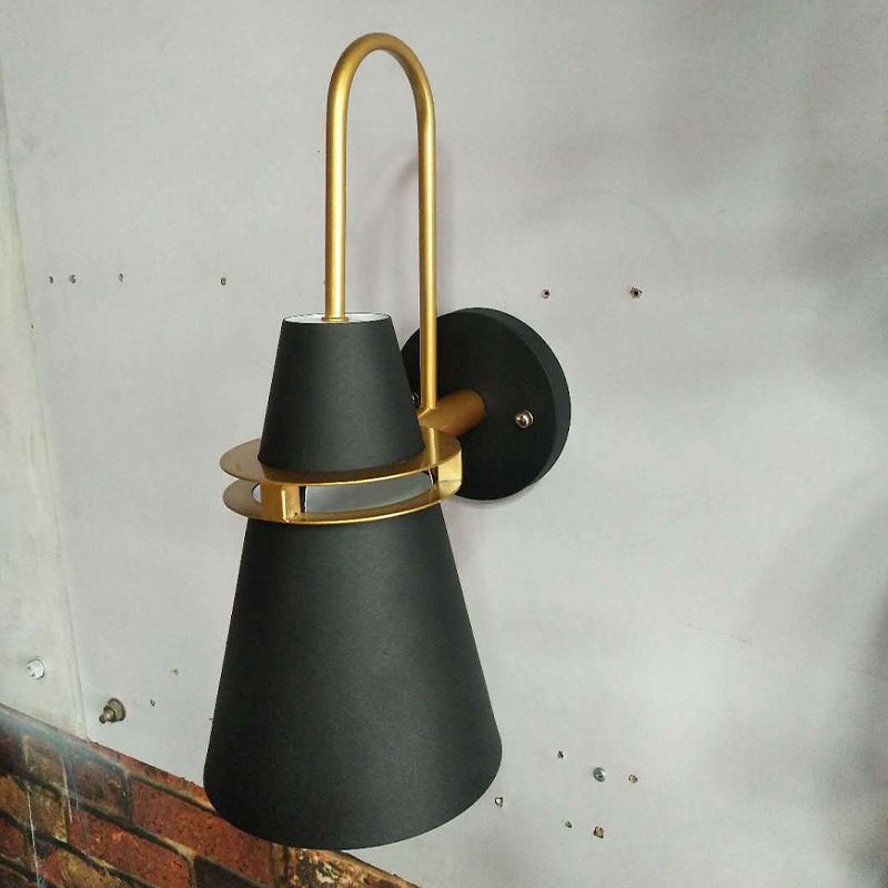 Valentina Modern Cone LED Wandleuchte Schwarz/Weiß/Blau Esstisch/Bade/Schlafzimmer Metal