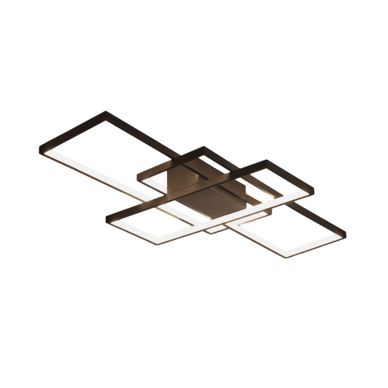 Arisha Deckenleuchte, Polygonal, Schwarz/Weiß, Wohnzimmer/Schlafzimmer