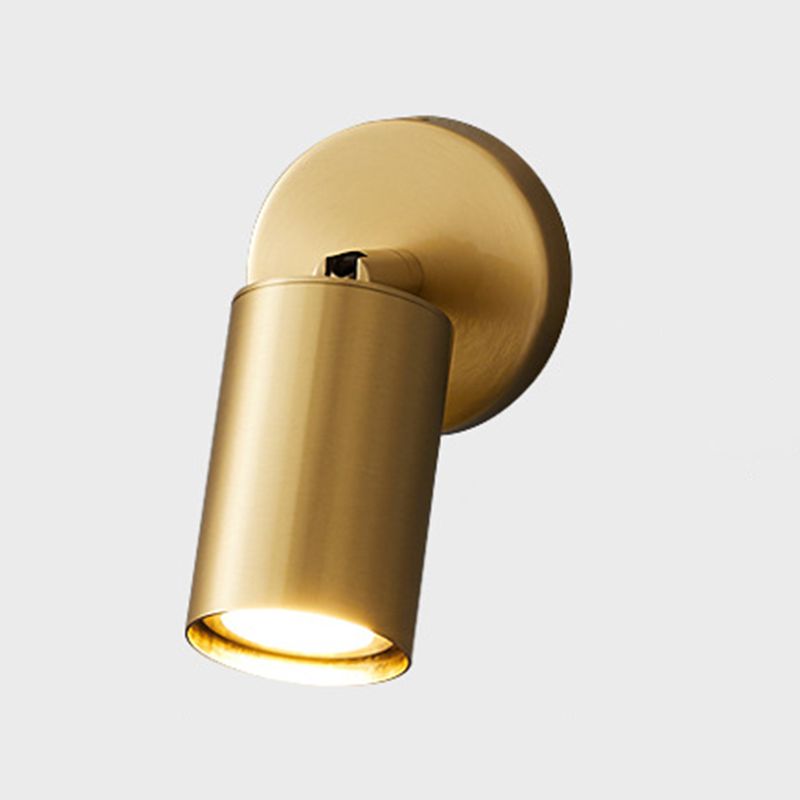 Griv Moderne zylindrische, drehbare Spot-Wandleuchte aus Messing
