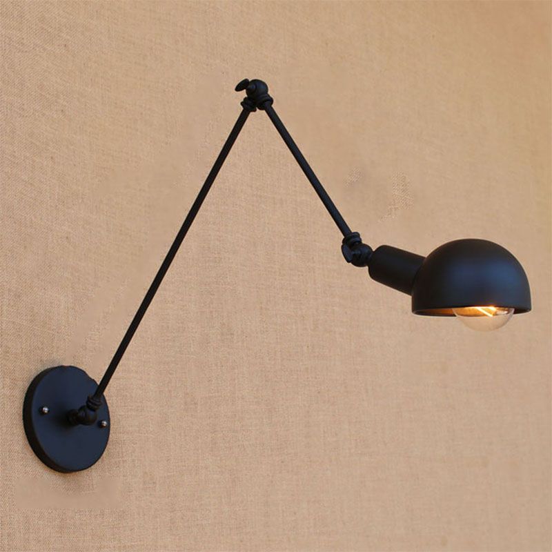 Silva Verstellbare Wandleuchte, Metall, Schwarz, Schlafzimmer