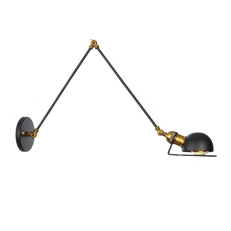 Silva Modern LED Wandleuchte Innen Schwarz/Gold-Schwarz Schlafzimmer Metall