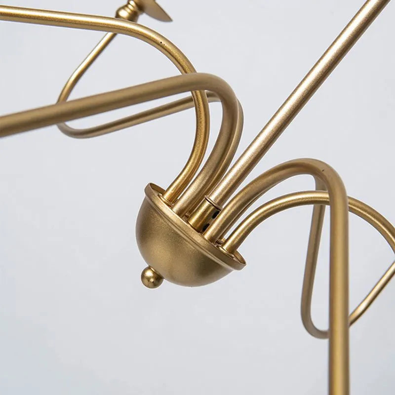 Silva Kronleuchter Retro Schlafzimmer Schwarz/Gold