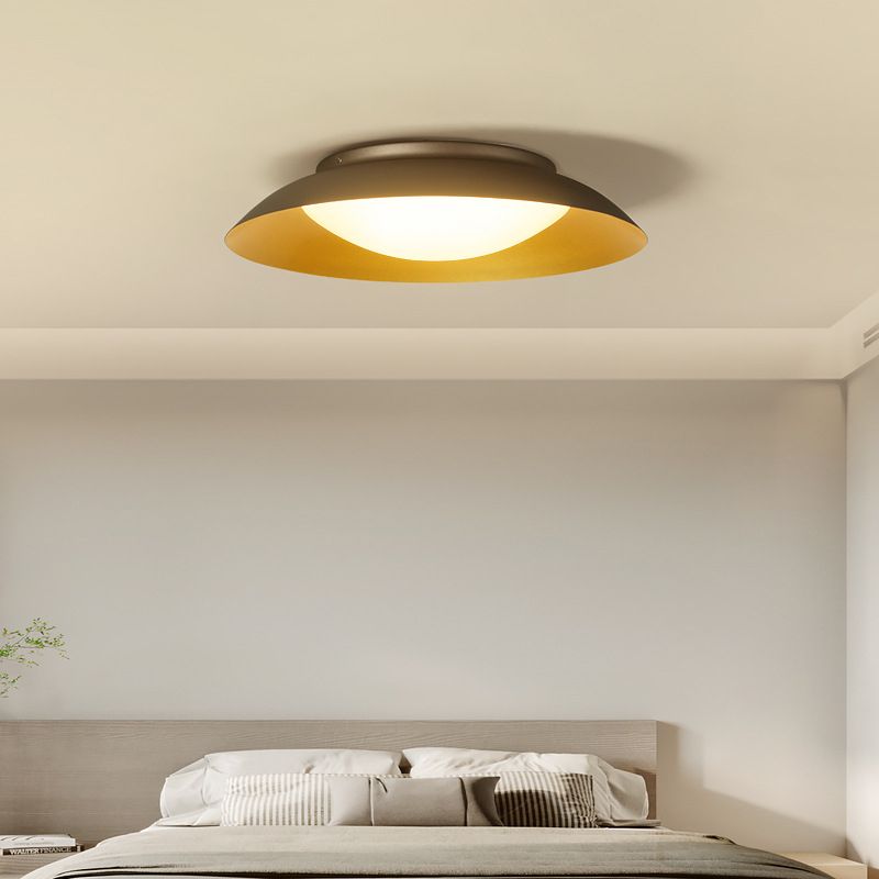 Arisha Modern LED Runde Deckenleuchte, Metall, Wohnzimmer