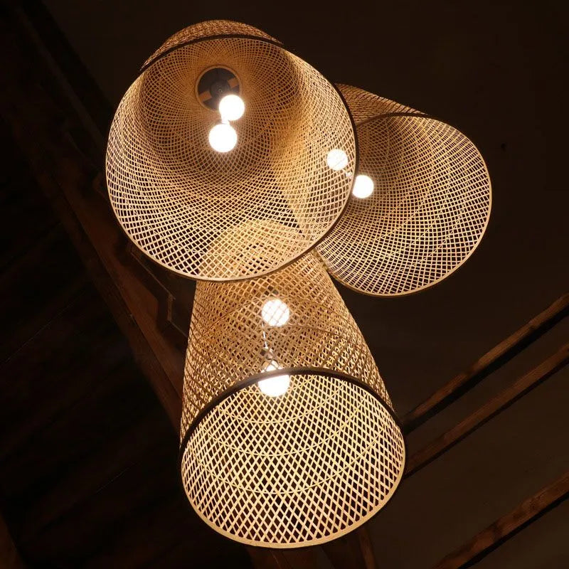 Ritta Bambus Pendelleuchte Schlafzimmer/Arbeitszimmer-Letslighting
