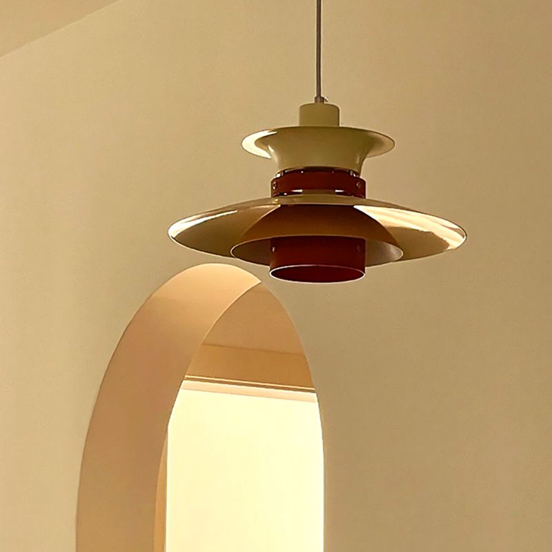 Valentina Design LED Pendelleuchte Weiß Schlafzimmer/Wohnzimmer/Küche Metall