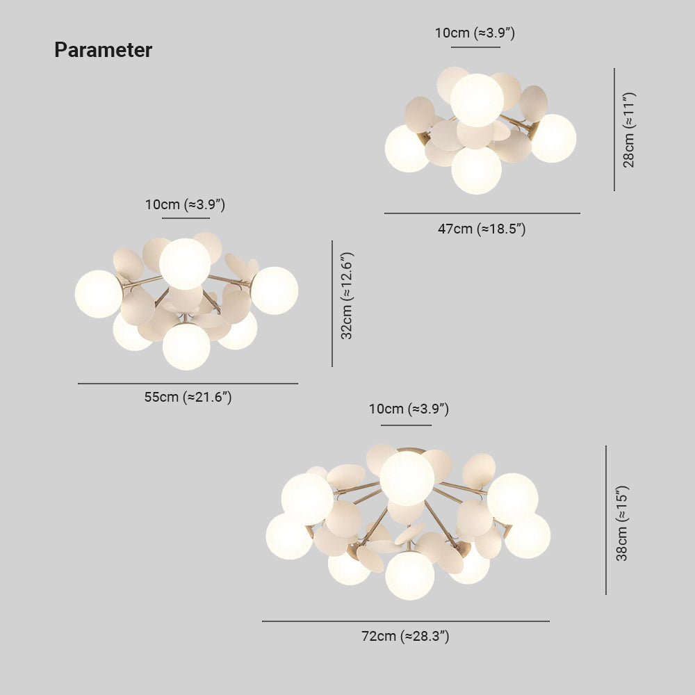 Nexen Mehrfarbiger Blumen‐Zweig‐Kronleuchter