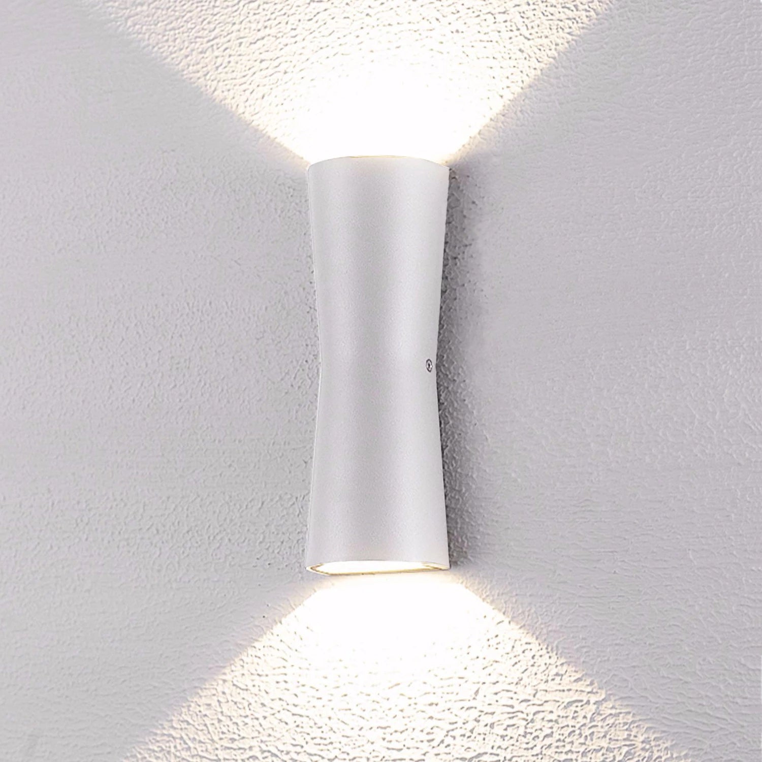 Ray Modern Zylinder LED Außenwandleuchte Metall Acryl Garten Flur Terrasse