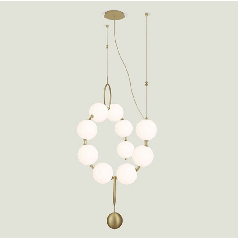 Valentina Designer Pendelleuchte Wohnzimmer/Schlafzimmer Gold Metall