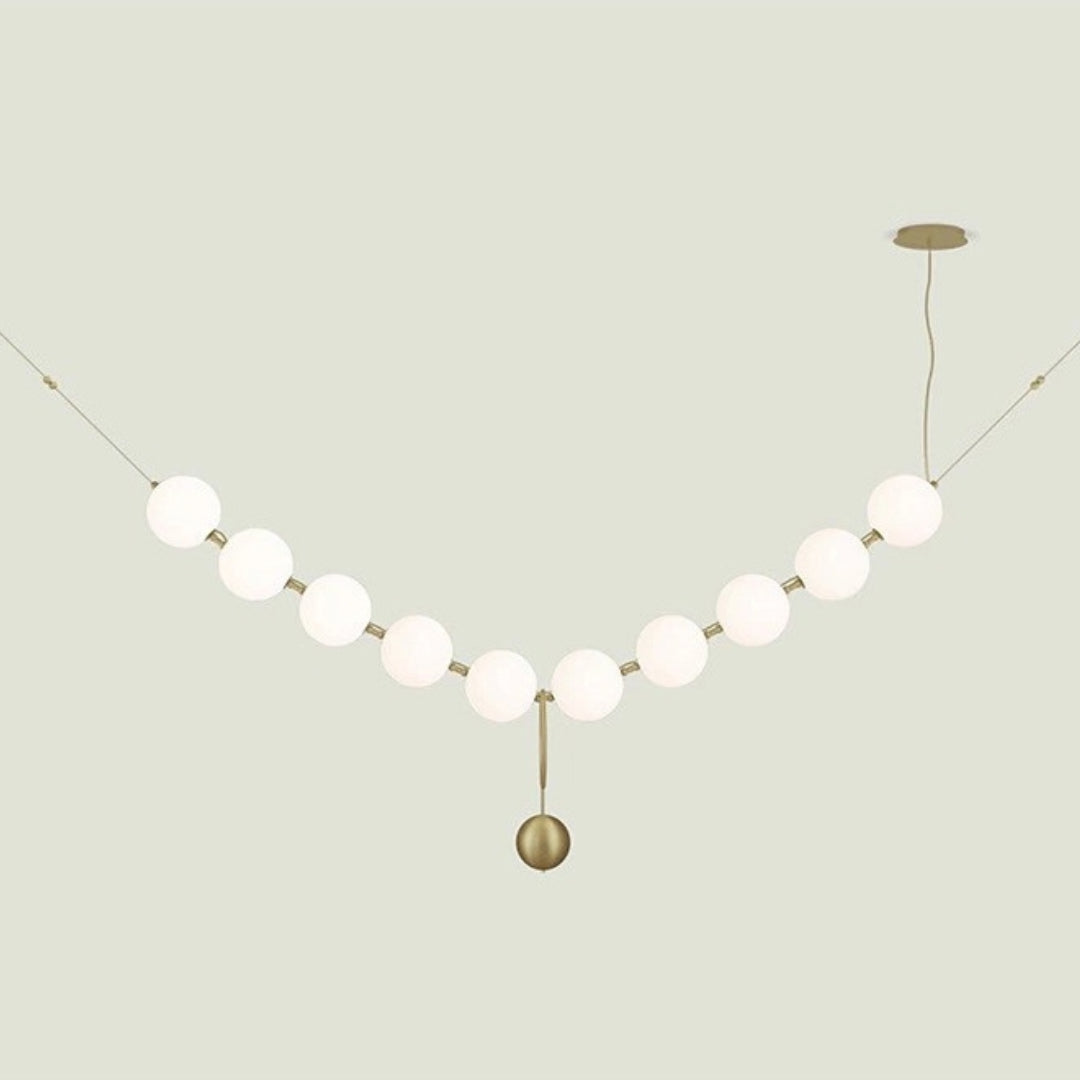 Valentina Designer Pendelleuchte Wohnzimmer/Schlafzimmer Gold Metall