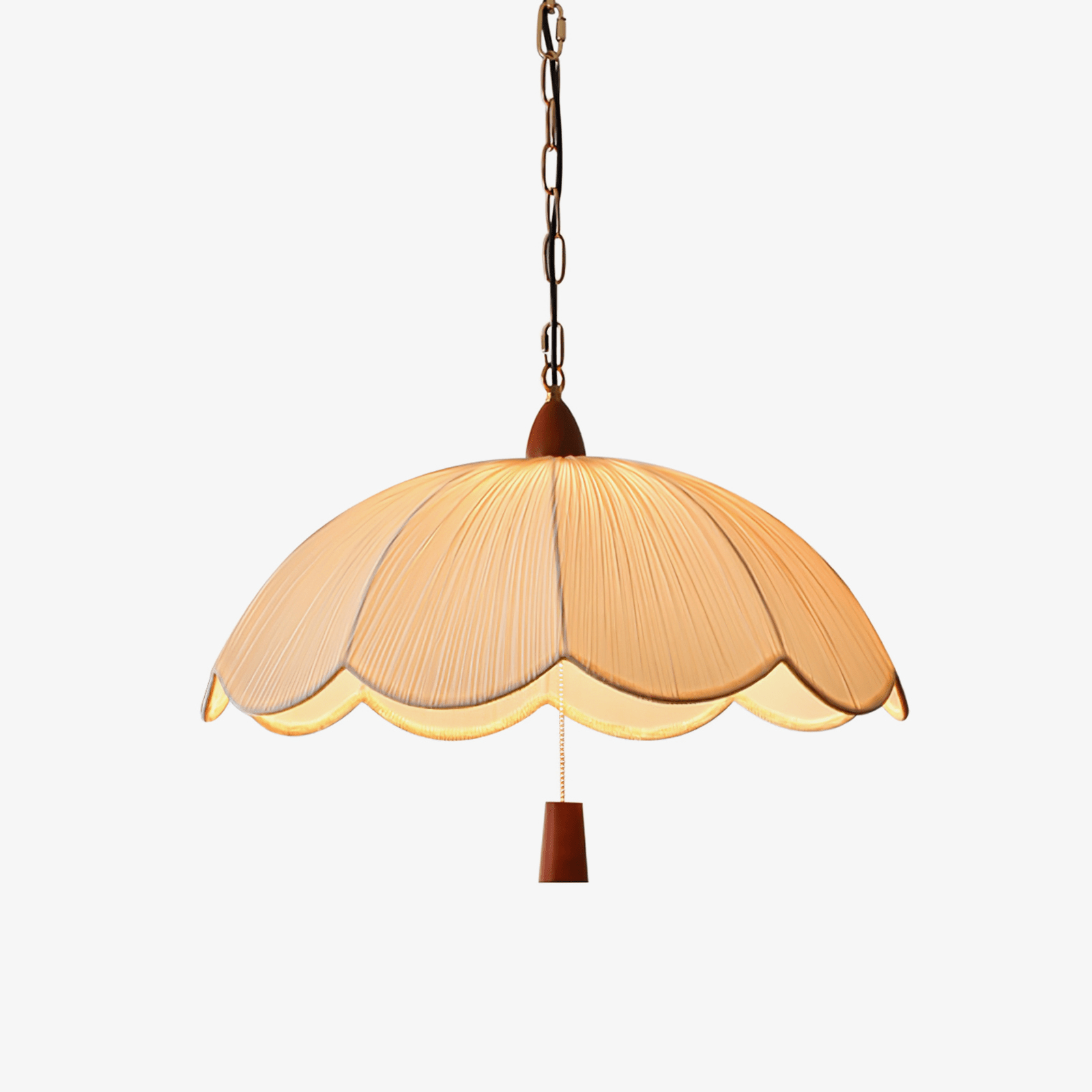 Vephael Jugendstil-Pendelleuchte aus Stoff-Letslighting