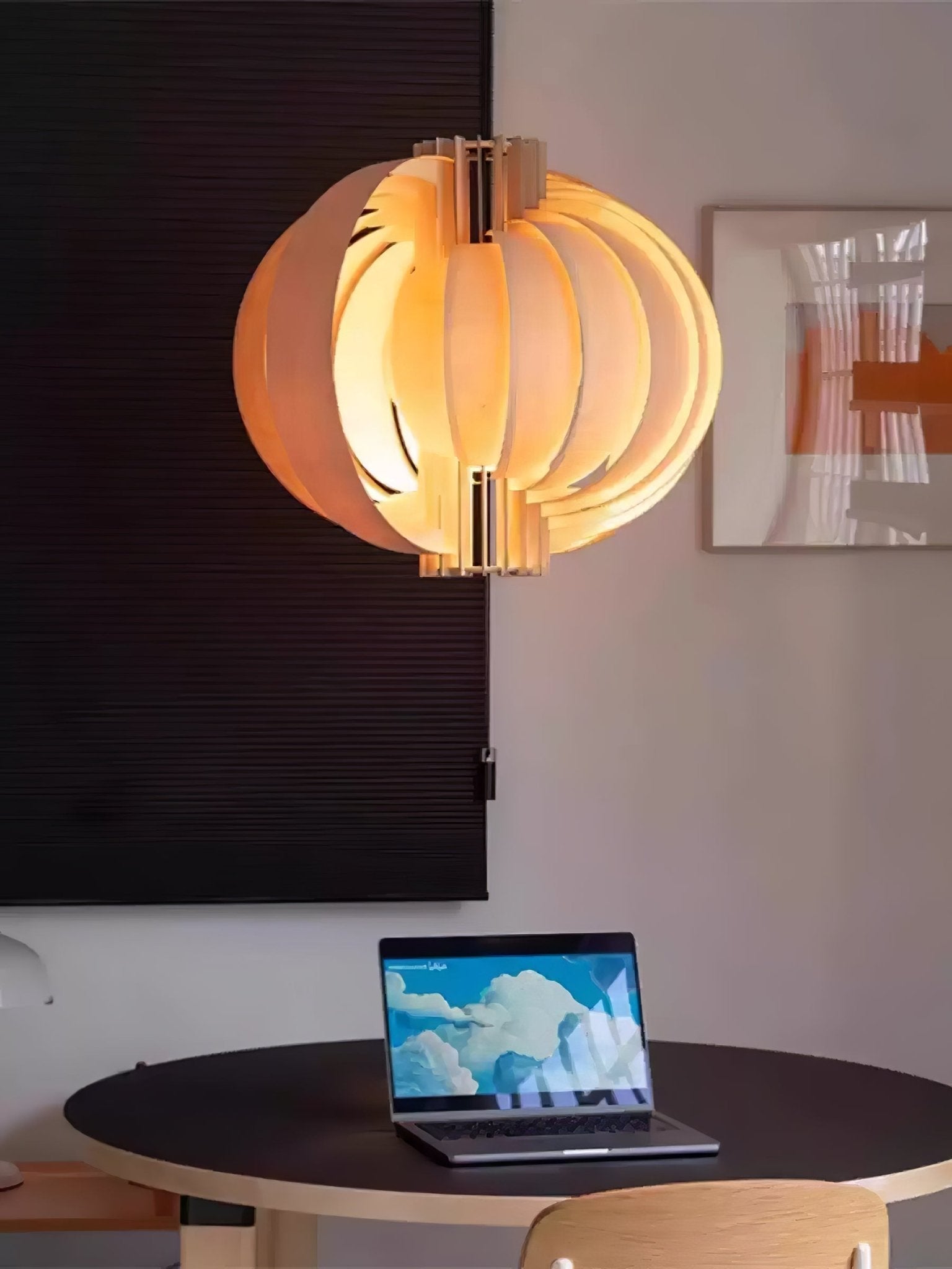 Ivraeus Premium Eleganz Ring Holz Pendelleuchte-Letslighting