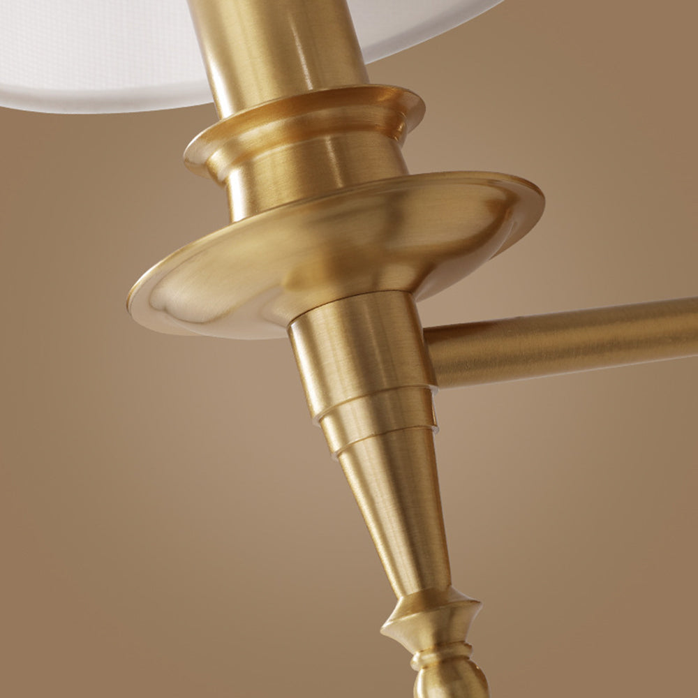 Silva Innen Gold Wandleuchte, 5 Stile Kupfer+Gewebe
