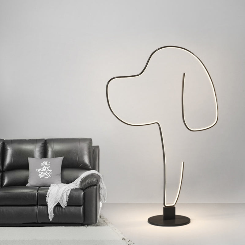Arisha Modern LED Stehleuchte Katze/Hund Ess/Wohnzimmer Metall-Acryl