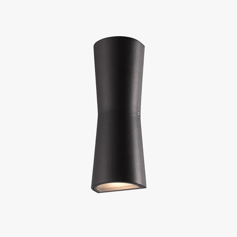 Ray Modern Zylinder LED Außenwandleuchte Metall Acryl Garten Flur Terrasse