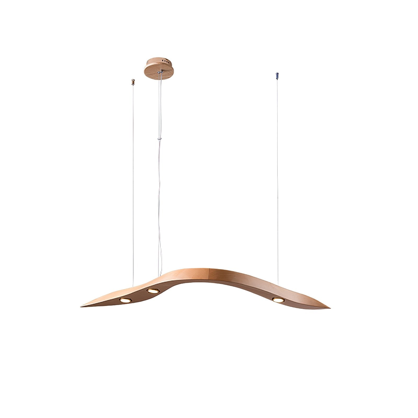 Flow Minimalistische Holz Pendelleuchte-Letslighting