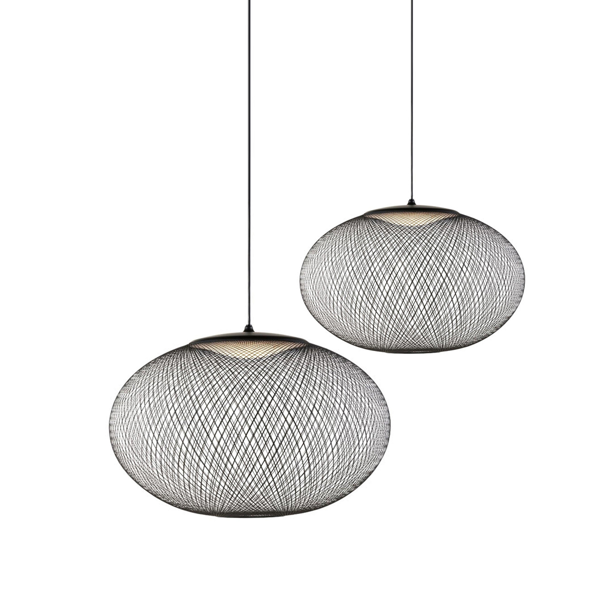 Lustra Pendelleuchte lic Netz Schwarz-Letslighting